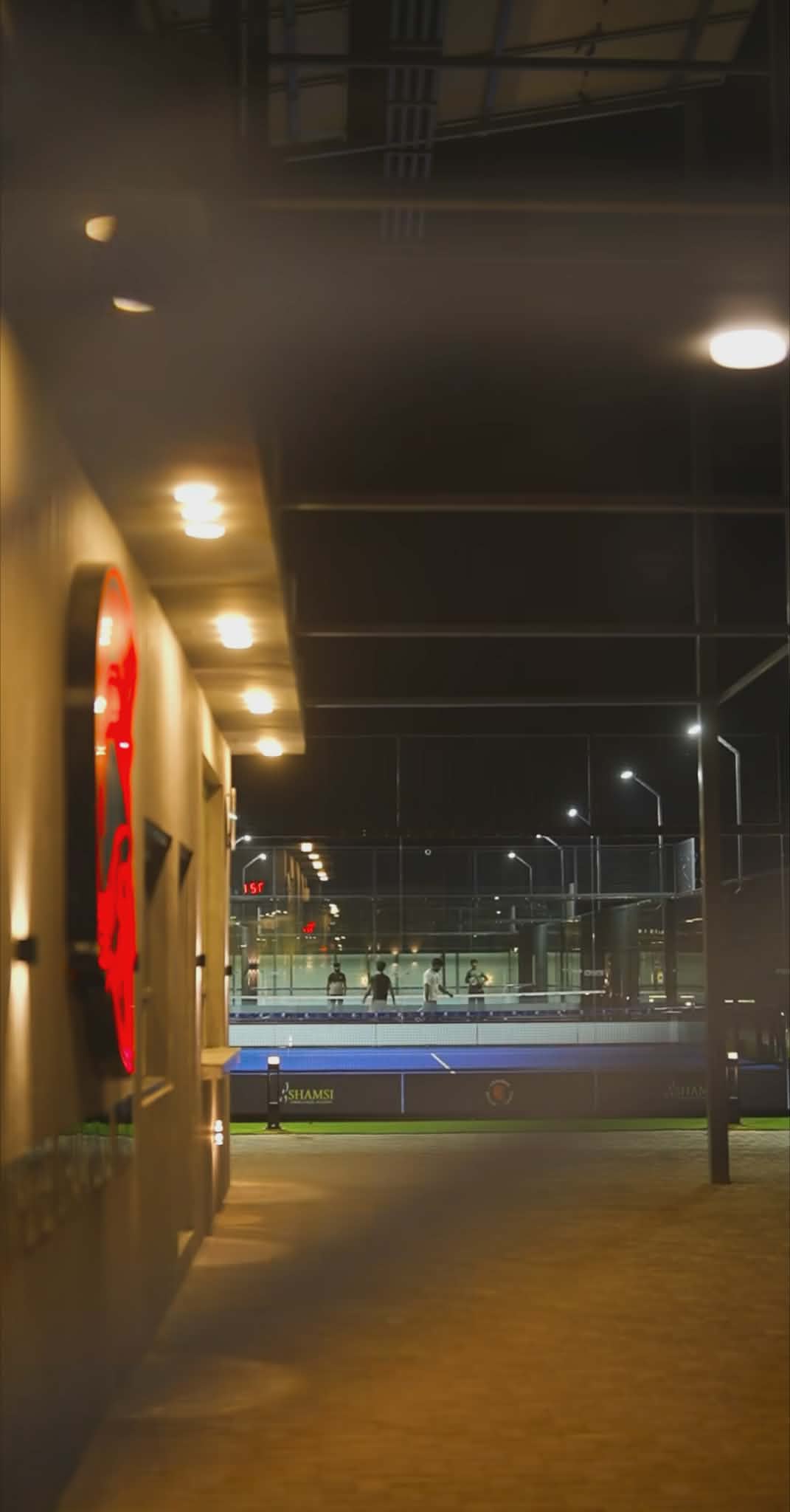Padel match in play at Sky Arena